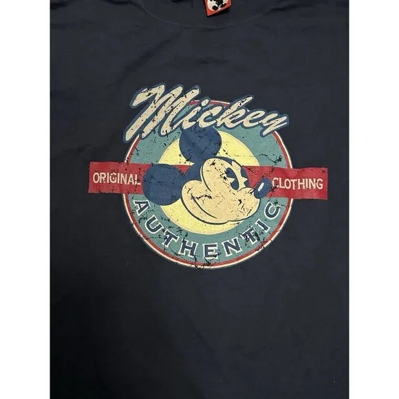 Vintage Disney Mickey Mouse Shirt Size XXL Blue Made In USA - Picture 2 of 9